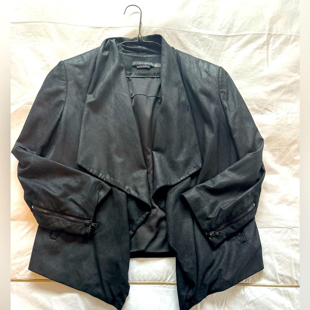 Alice + Olivia Colton Leather Jacket